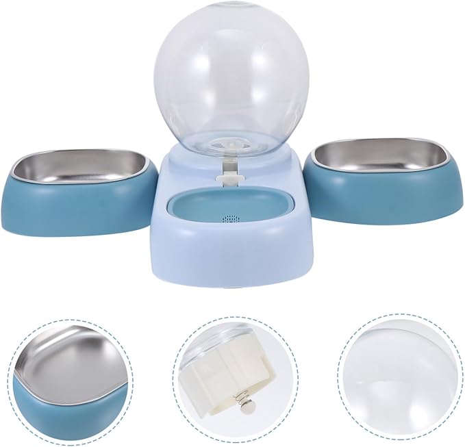 Happyyami Automatic Water Dispenser for Pet Abs Water Feeder Stainless Steel Bowl Pet Supply