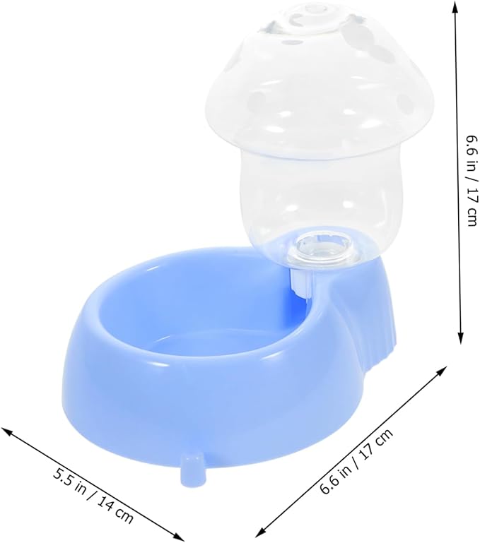 Automatic Pet Water Dispenser Mushroom-Shaped Waterer for Cats and Dogs Lightweight and Water Feeding Device for Indoor Use