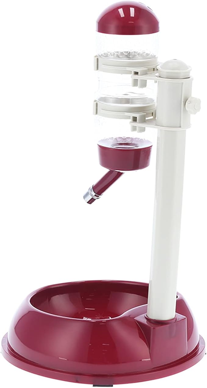 Pet Lift Drinking Fountain Food Automatic Feeding Dog Water Dispenser Cats Dogs Portable Safe Colorful Bowl