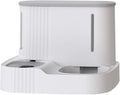 2 in 1 Gravity Cat Food and Water Bowl Set, Automatic Cat Feeder, Dog Feeder, Pet Gravity Feeder, Automatic Water Dispenser and Food Dispenser for Small and Medium Dogs, Cats, Pets ( Gray : Gray )