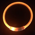 MoonyLI LED Dog Collar,USB Rechargeable LED Dog Safety Collar,Glowing Dog Collar,Used for Night Safety,Fashion Light up Tube Flashing Tube Collar it for All Dog, Cat and Pets Yellow