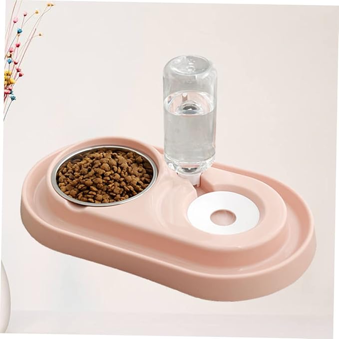 HANABASS Pet Water Dispenser Pet Water Feeder Automatic Drink Dish Dog Cat Plastic Stainless Steel Feeding Bowl Sink Partition
