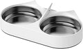 Compatible for Pet Food Splitter Bowl, Stainless Steel Automatic Feeder for Cats and Dogs(B)