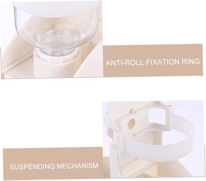 VANZACK Automatic Drinking Kettle for Pet White Water Dispenser Gravity Feeder for Cat Dog