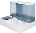 Pet Feeder Pet Automatic Feeder Fully Enclosed Drinking Water and Feeding Integrated Machine Three Colors Optional Compatible with Cats and Dogs Pets Supplies(Blue)