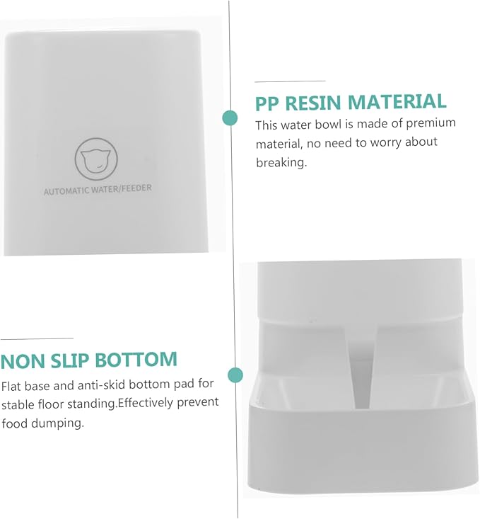 1Pc Pet Water Bowl for Cats and Dogs Capacity Pet Food Dispenser Easy Design for Pets