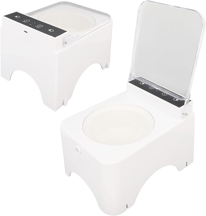 Automatic Cat Feeder, Raised Design Automatic Intelligent Cat Dog Feeder Bowl, Meal Timed Pet Feeder, Easy to Clean, Auto Feeder for Cats Small Dogs, Cat Pet Dispenser Bowl