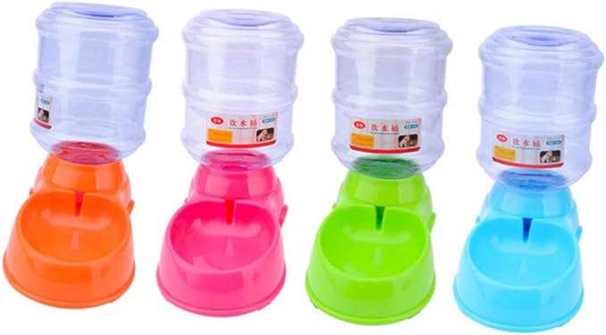 BESPORTBLE Pet Cat Automatic Feeding Device Dog Drinking Fountain Pet Food Bowl Water Bowl Safe Material No-Slip Base Leakproof Design