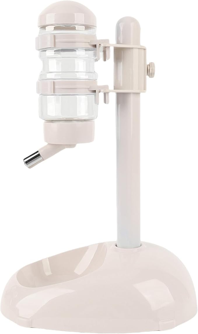 Automatic Standing Water Dispenser Bowl, Height Adjustable 500ml Capacity Pet Feeder with Rod Structure Promote Better Hydration for Puppy (GLOGLOWsax1c08pf2-11)