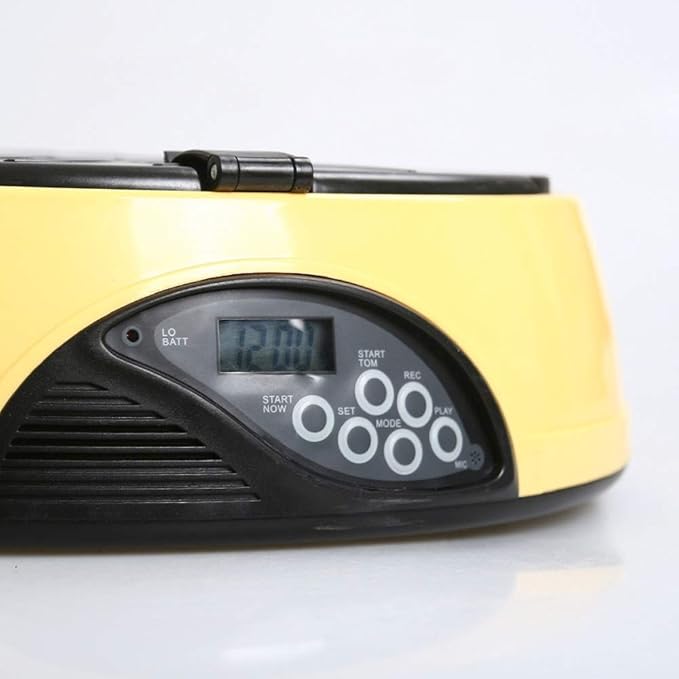 feeders Six Meals pet Automatic Feeder Recording LCD Display Timing quantitative cat and Dog Automatic Feeding Machine