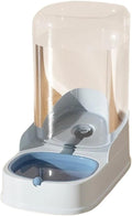 Large Capacity Automatic Pet Food & Water Dispenser, 2-in-1 Feeder & Drinker Bowl for Cats & Dogs Pet Supplies(Blue Water)