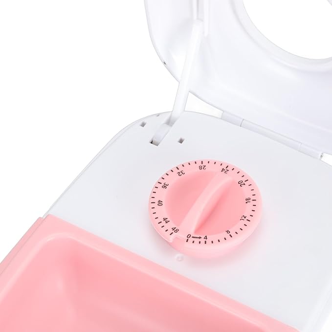 Automatic Pet Feeder Automatic Timed Cat Food Dispenser Multifunction Detachable Intelligent Single Meal Timed Cat Food Dispenser for Cats and Dogs (Pink)(Pink)