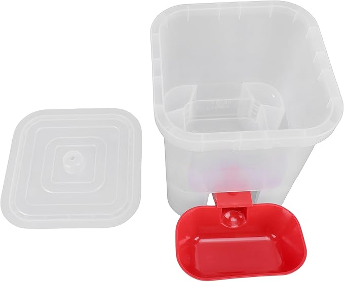 Zerodis Pet Water Dispenser Automatic Feeders Cat Water Feeder Large Capacity Freestanding Dog Drinking Container with Cover for Small Medium Pet Dog 7.09x7.09x8.27in Dispenser