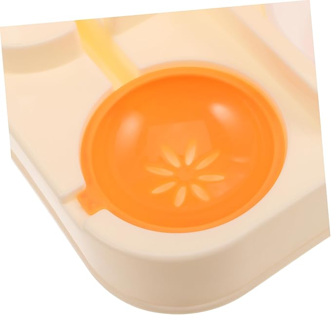 POPETPOP Automatic Double Pet Feeder Integrated Water Dish Space-Saving Design for Cats and Dogs Stable Non- Base for Feeding Easy to Materials