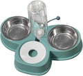 HANABASS Skid-Resistant Automatic Water Feeder for Dogs Cats Multi-Function Pet Water Dispenser Kitten Feeder Dog Supply Green