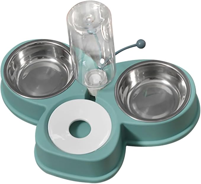 HANABASS Skid-Resistant Automatic Water Feeder for Dogs Cats Multi-Function Pet Water Dispenser Kitten Feeder Dog Supply Green