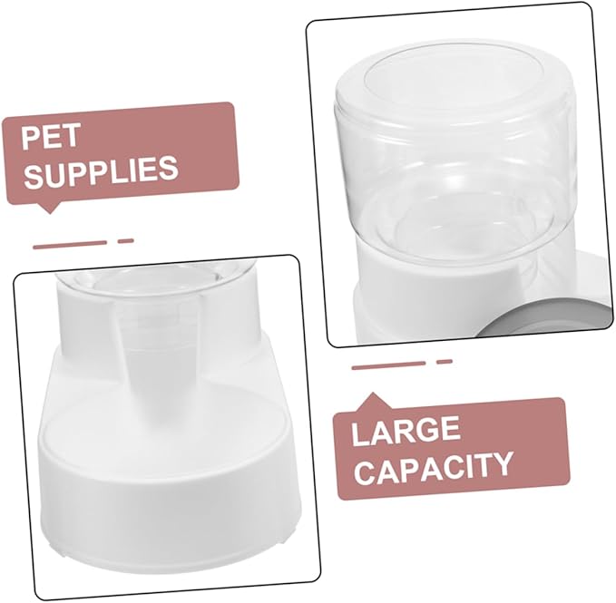 POPETPOP 2pcs Automatic Cat Feeder and Water Dispenser Dog Feeder Bowl Self-Filling for Cats and Dogs Pet Dispenser Pet Water Container