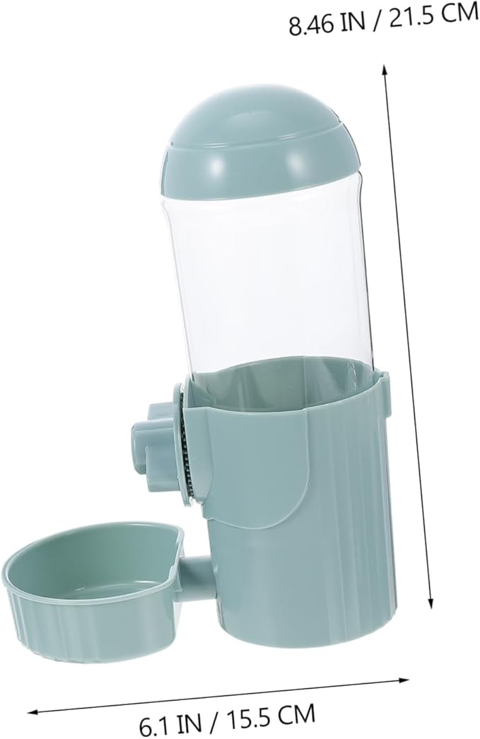 Pet Hanging Water Dispenser Automatic Cage Feeder for Dogs and Cats Prevents Spills Bottle Design for Easy Monitoring for Puppies and Animals