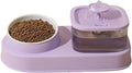 Compatible for Automatic Feeder and Water Dispenser, Large Capacity Pet Food Bowl for Dogs and Cats(Purple)