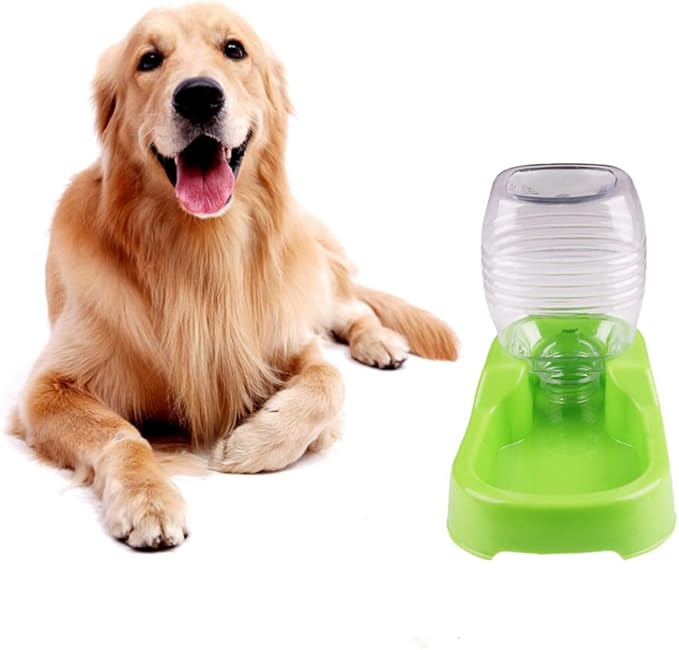 POPETPOP Creative Pet Water Feeder for Dogs Puppies Non-tip Design for Home and Travel Automatic Drinking Tool Convenient Water Bowl