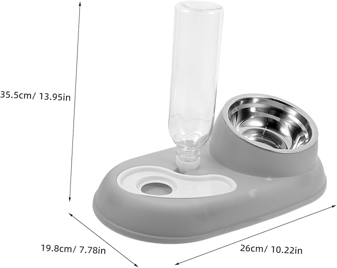 Automatic Feeder Multi-Function Food Bowl Transparent Water Container for Easy Monitoring Pet Supply for Home Use and Healthy Growth