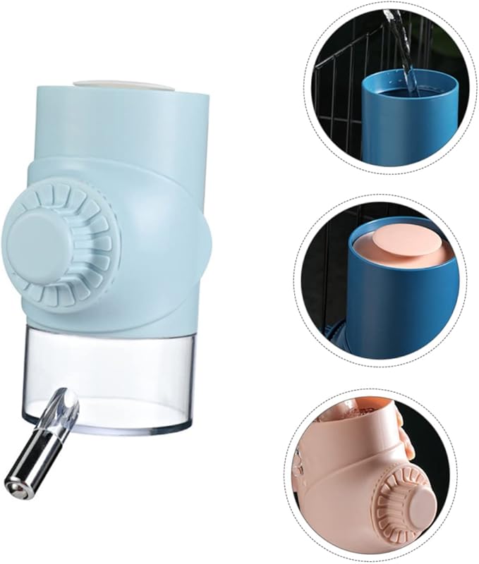 Automatic Hanging Water Dispenser for Pets Durable Water Bottle for Dogs Rabbits and Small Animals Convenient Gravity Feed Design Random Color Small