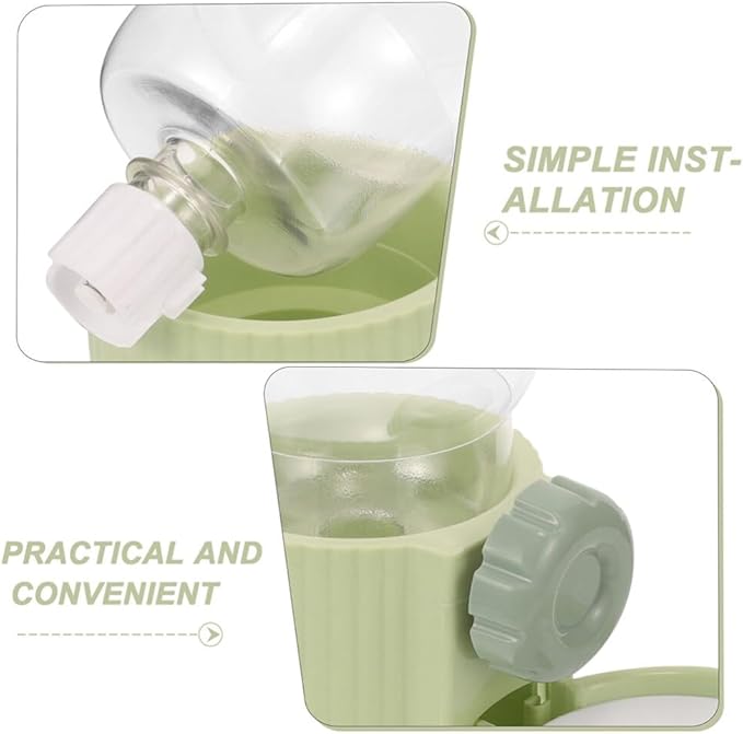 Milisten 2pcs Automatic Hanging Water Feeder for Dogs and Cats Pet Dispenser Leak Design Comfortable Drinking Angle for Pets Easy Installation