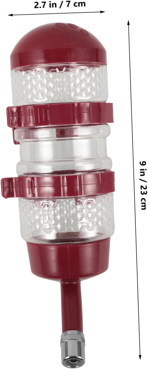 Yardwe Automatic Pet Water Dispenser Hanging Cat and Dog Water Bottle Feeder for Crate Use Prevents Overflow for Healthy Hydration and Convenient Pet Care