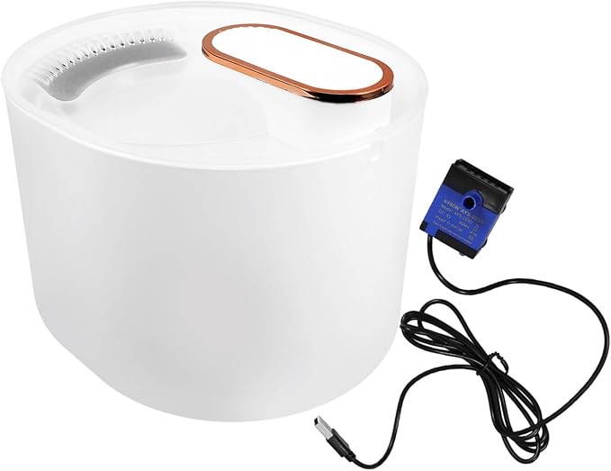 1set Automatic Cat Dog Water Fountain Dispenser Electric Pet Waterer Quiet and Led Low Water Indicator Material for