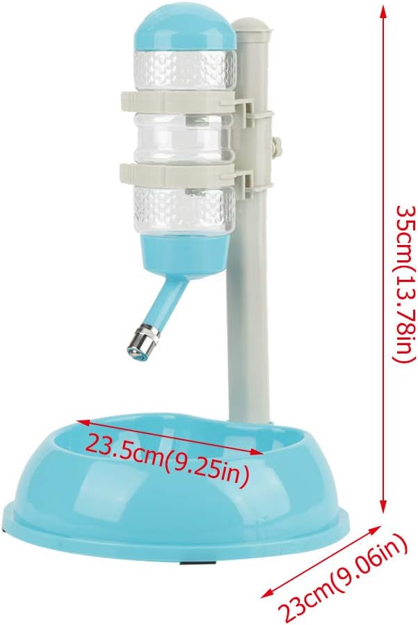GLOGLOW Height Adjustable Pet Water Dispenser and Food Bowl Station, Automatic Dog Feeding System