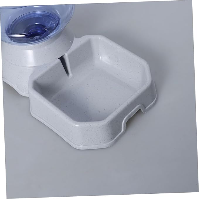 Pet Automatic Water Dispenser Food Feeder Fountain for Cats and Dogs Leak- Gravity Feed System with Easy-Clean Design Square Shape for Busy Pet Parents