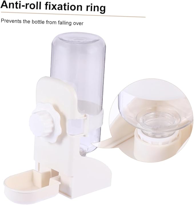 VANZACK Automatic Drinking Kettle for Pet White Water Dispenser Gravity Feeder for Cat Dog