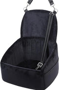 Dog Car Seat for Small Medium Dogs, Dog Booster Seat with Extendable Backrest, Pet Portable Car Seats up to 30 lbs, Washable Travel Bed with Storage Pockets and 2 Safety Leashes, Black