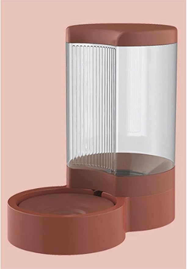 Water Dispenser Unplugged Automatic Feeder Automatic Dog Feeder and Water Dispenser Set Gravity Self Feeding Food Waterer for Small Medium Pet Cats Dogs Kitten Puppy cat Fountain (Color : White) (Red