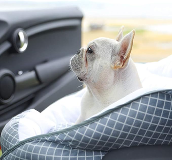 Dog Car Seat Pet Booster Seat Pet Travel Safety Car Seat Dog Bed for Car,Pet Car Booster Bucket Seat with Clip-On Safety Leash for Cars, Trucks and Suvs,C