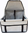 Portable Pet Booster Car Seat - for Cat and Dog Breathable Bag Safety Leash, Suitable for Small and Medium Pets (Color : Gray)