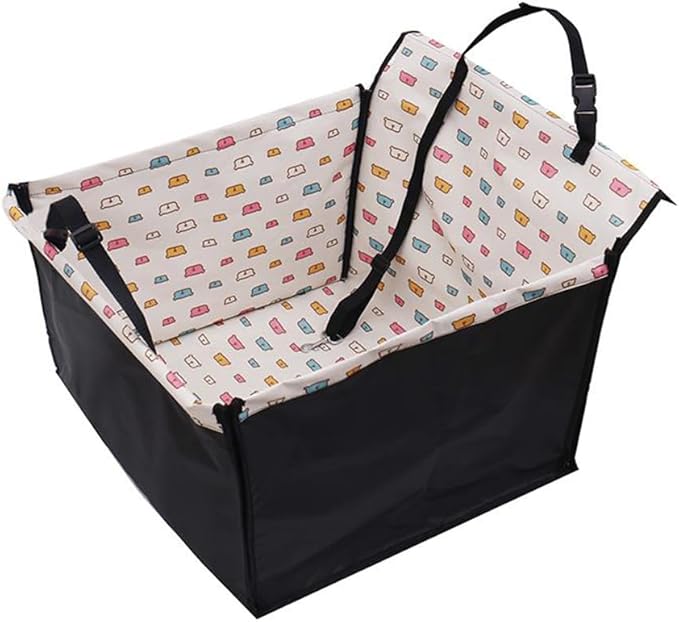 Pet Car Seat for BMW i3 Sedan 2025 Washable Dog Cat Portable Breathable Bag with Seat Belt Foldable Pet Seat Cover Suitable for Pets Up to 20kg,Piglet