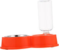 Automatic Dog and Cat Water Dispenser Bowl Set Tip PET Feeding Station Dual Bowls Sturdy Materials for Indoor Use
