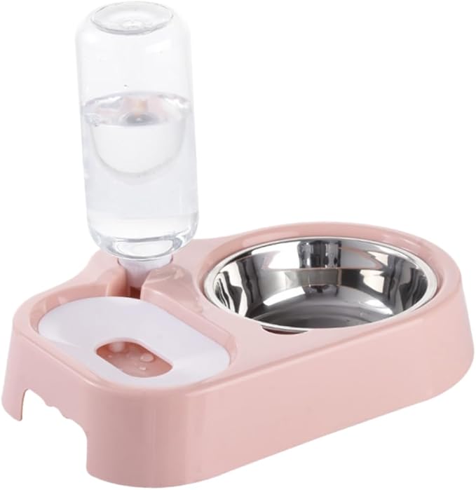HANABASS Automatic Dog Water Bowl Elevated Pet Feeder Double Bowl Pet Water Feeder for Cats Dogs