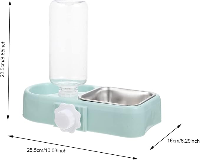 1set Hanging Pet Feeder Detachable Water Dispenser Food Bowl for Dogs and Cats Non-Skid Design for Easy Cleaning Convenient Automatic Feeding for Cage Use
