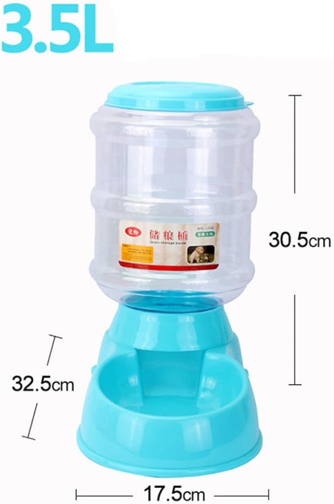 Automatic Pet Water Food Dispenser Capacity Easy to Use Feeder Bowl for Dogs Cats and Puppies