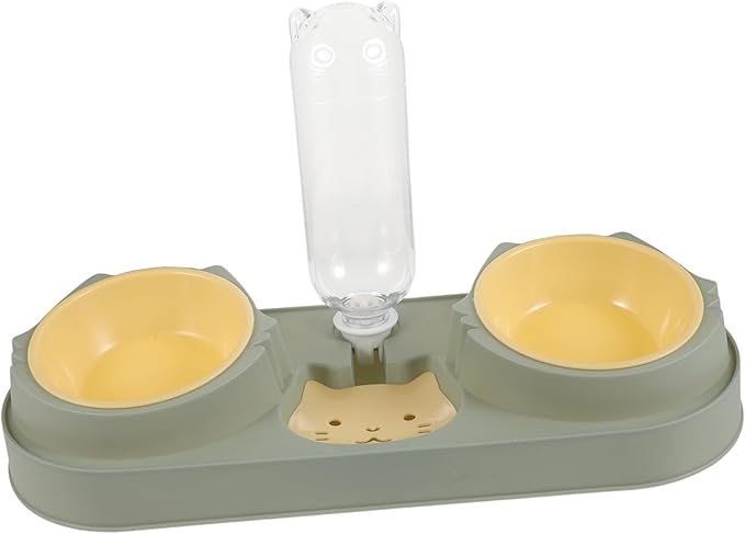 Happyyami Dog Automatic Water Dispenser Dog Food Container Pet Food Dispenser Bowl Random Style