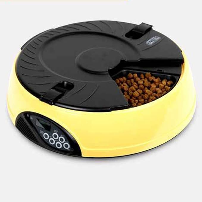 feeders Six Meals pet Automatic Feeder Recording LCD Display Timing quantitative cat and Dog Automatic Feeding Machine