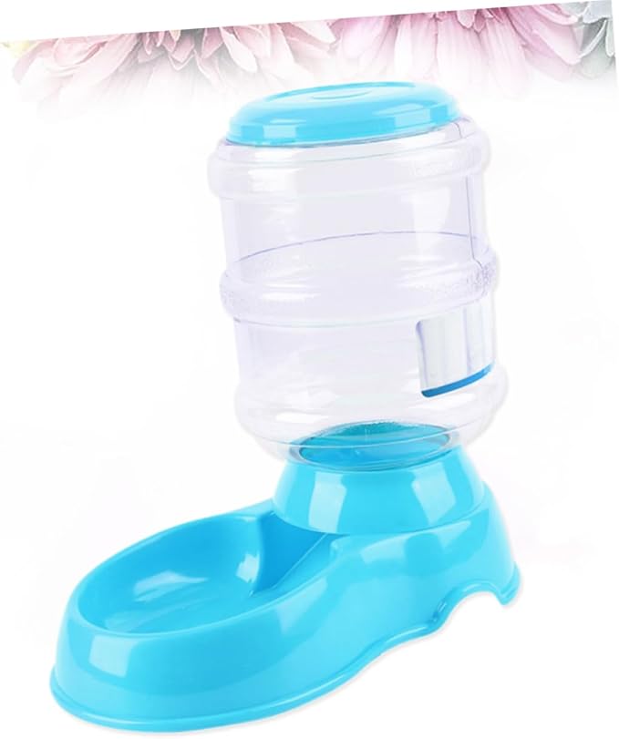 NOLITOY Automatic Pet Feeder Dish Capacity Blue Bowl for Cats Dogs and Puppies Non-Electric Secure Skid Base Safe Material for Easy Feeding