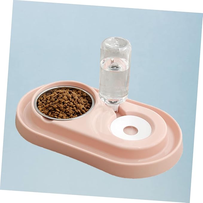 HANABASS Pet Water Dispenser Pet Water Feeder Automatic Drink Dish Dog Cat Plastic Stainless Steel Feeding Bowl Sink Partition