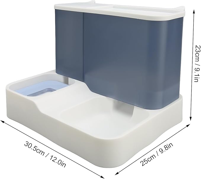Automatic Cat Feeder,2 in 1 Pet Food Feeder and Water Dispenser Pet Water Dispenser Cat Food Dispenser Dog Feeder for Small Medium Dog Puppy Kitten