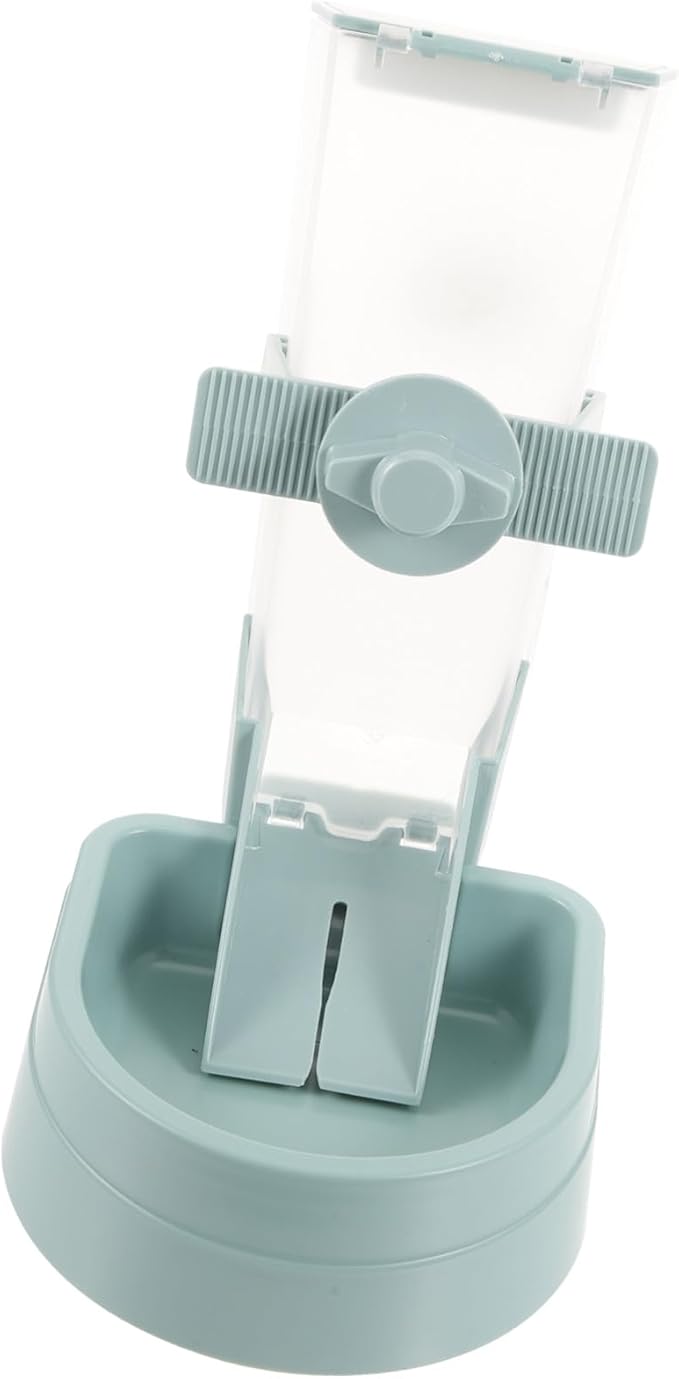 Hanging Automatic Pet Food Feeder for Dogs and Puppies Removable Bowl and Food Tank Suitable for Cages Outdoor Use Easy to Clean Spill-Resistant Design in Night Sky Blue