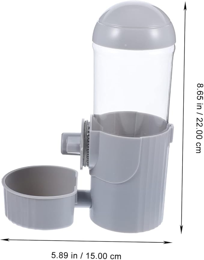 Wear-Resistant Automatic Pet Feeder Water Dispenser for Cats and Compact Hanging Design Prevents Wetting Fur for Travel and Home Use Capacity