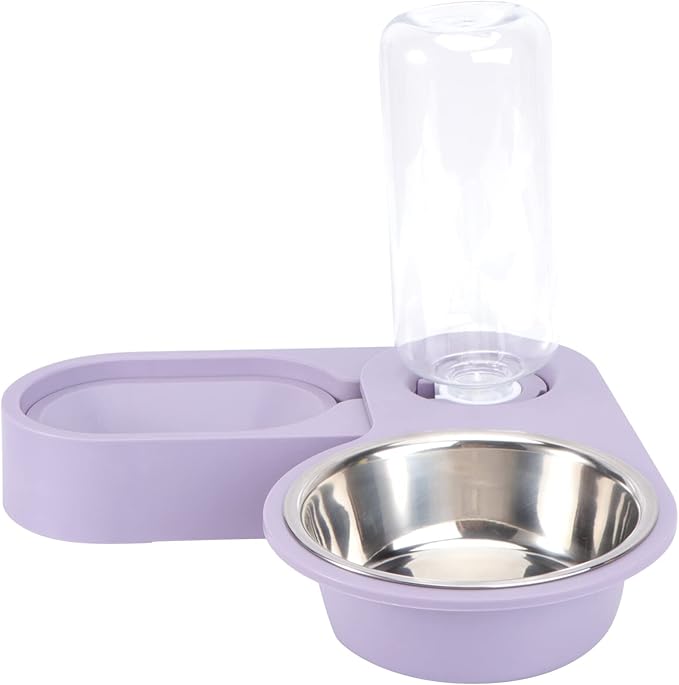 POPETPOP 1pc Automatic Pet Feeder Bowl Rotating Design Easy to Water Bowl for Cats Dogs High Water Bottle Pet Supplies