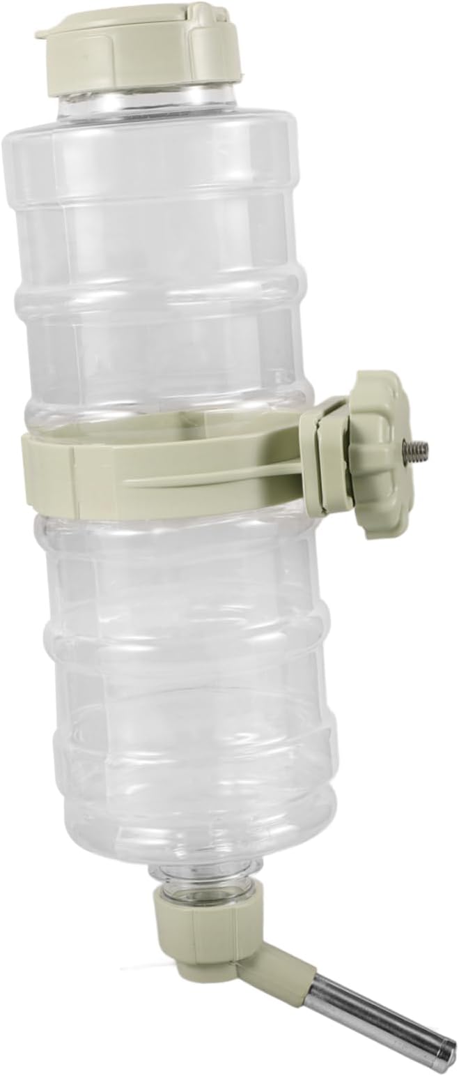 VANZACK Automatic Pet Water Dispenser Overflow Hanging Water Feeder for Dog and Cat Non Leak Design for Crate and Cage Use Easy Install and